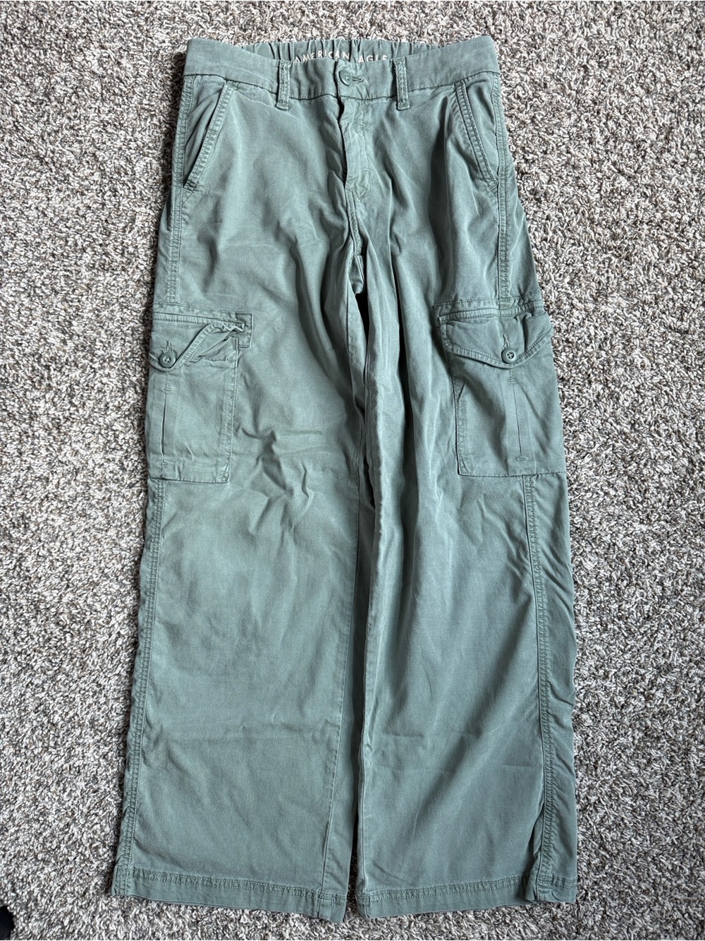 American Eagle Womens Mid-rise Wide Leg Pants